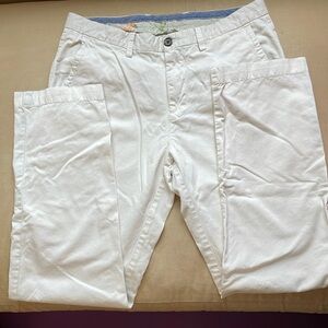 Tommy Bahama Chino Pants Beige 33x32 flat front